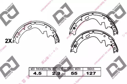 Комлект тормозных накладок DJ PARTS BS1112